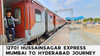 Mumbai to Hyderabad : Full Journey : 12701 Hussainsagar Express : Indian Railways