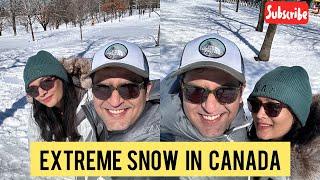 *EXTREME* snowstorm in Canada | Toronto Life | Chilling in snow