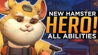 Overwatch: NEW Hero Wrecking Ball Gameplay! - ALL Abilities Breakdown!