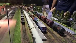 Modellbahn Modul Treffen Fremo anlage H0 - time lapsed