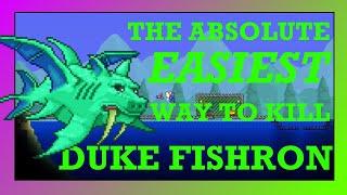 The ABSOLUTE EASIEST Way to Beat Duke Fishron in Terraria!