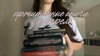 прочитанные книги за апрель ️ | книжные итоги апреля