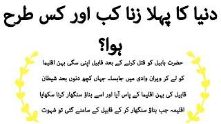 Duniya ka pehla zana kab or kis Tarh hva|rah e amal |