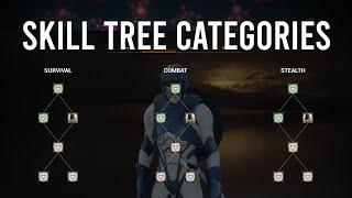 Unreal Engine 5 - Skill Tree System Categories - Survival/Combat/Stealth - Action RPG #170