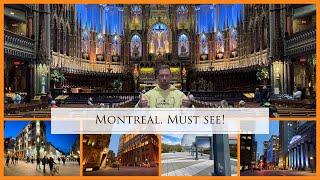 EXPLORE the TOP 5 Must-Visit Attractions in Montreal.  Notre-Dame Basilica of Montreal.