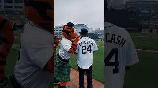 Gmac Cash Throws First Pitch At Tigers Game ‼️