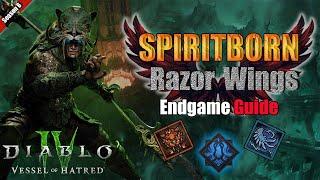 Diablo 4 - Endgame Razor Wings Spiritborn Build | Vessel of Hatred