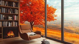 Smooth Piano Jazz Music - Autumn Library - Piano Jazz Music to Relax, Study, Work