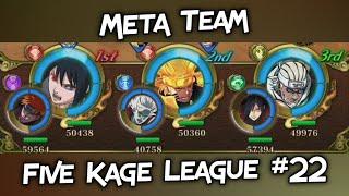 Naruto Blazing - PvP: Meta Team For Five Kage League #22