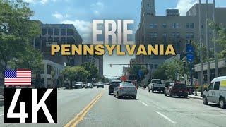 Erie, Pennsylvania 4K Street Tour - Bayfront Parkway & State Street