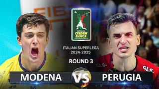 Modena vs Perugia | Italian Volleyball SuperLega 2024/2025