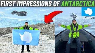 Finally we LANDED on ANTARCTICA Land !!