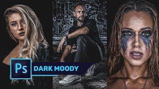   How to Create DARK & MOODY Color Effect in Photoshop  | Free Preset