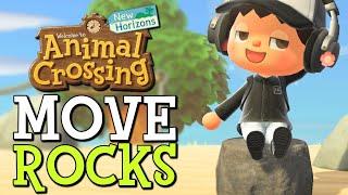  BEST WAY TO MOVE ROCKS in Animal Crossing! // Animal Crossing New Horizons MOVE ROCKS Guide!