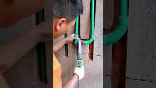 Bathroom plumbing installation process- Good tools and machinery make work easy