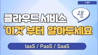 클라우드 서비스의 종류 3가지! (IaaS, PaaS, SaaS)