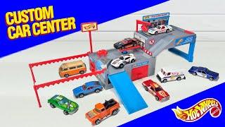 Hot Wheels Custom Car Center Sto & Go Playset (1989) - Retro Review, Unboxing, and Build