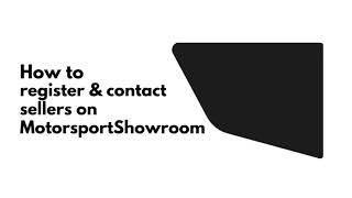 How To Register with Motorsport Showroom