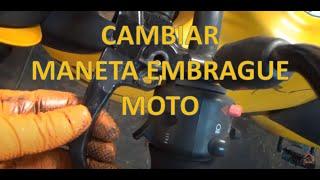 Cómo cambiar la maneta del embrague de tu moto.