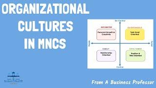 Organizational Cultures in MNC | International Management | From A Business Professor