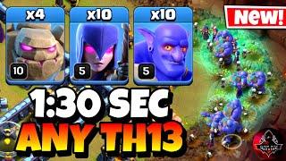 Th13 Golem Bowler Witch Attack With 10 Zap Spell | Best Th13 Attack Strategy in Clash of Clans