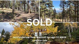 Land for sale 342 Ponderosa Manitou Springs CO 80829