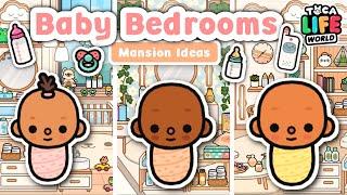 BABY BEDROOM MANSION IDEAS PART 1!!  | Toca Life World