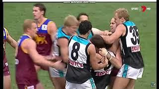 Jonathan Brown VS Josh Carr AFL Fight/Melee 2004 AFL Grand Final Port Adelaide