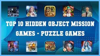 Top 10 Hidden Object Mission Games Android Games