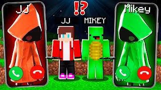 JJ Creepy SIX vs Mikey SIX from Little NightMare CALLING to JJ and MIKEY at 3am - Minecraft Maizen