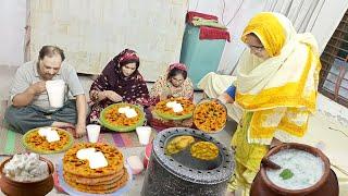 Hamari Dopahar Ki Routine butter lassi Tandoori Roti Ke Sath || Village Life || Irma's family