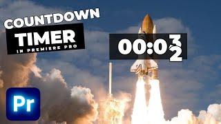 How To Add A COUNTDOWN Timer In Premiere Pro