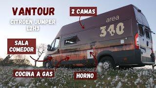 De FURGÓN de CARGA a Furgoneta CAMPER para VIAJAR hecha en PORT CAMPER | Jumper L4H3 | Area340