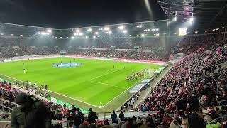 "Rot-Grün-Weiß" - Hymne FCA in der WWK-Arena Augsburg. Heimsieg gg. FC Bayern (2:1). Saison 21/22.