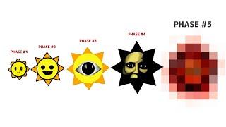 Drawing All Phase MR.SUN Sprunki from Zero to Max Levels (1-5) Which One do You Think is The Best?