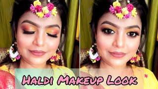 Haldi makeup look | wedding guest makeup tutorial | step by step makeup tutorial for beginners |