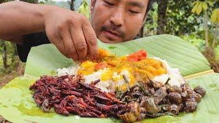 How to cook spicy and crispy grasshopper full recipe || Naga delicacy || kents vlog.