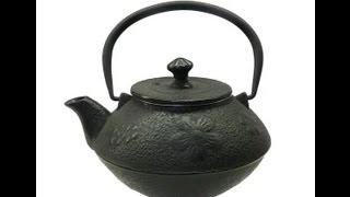 Oriental Asian Cast Iron Teapot Display vs792