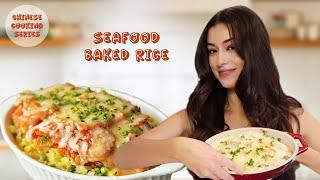 Cooking HK Style Seafood Baked Rice for my Boyfriend