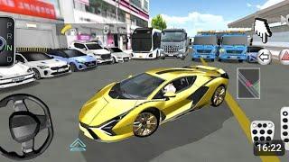 New Golden Lamborghini For Parking - 3d Driving Class android game || Car Game #gameplay #cargame