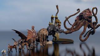 Greek Mythical Monsters: A 3D Size Comparison of Ancient Creatures