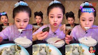 【ASMR MUKBANG】대창 동파육 새우 족발 중국 먹방 。 ASMR XIAOYU MUKBANG。N02。181023。5