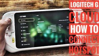 How to connect your Hotspot on the Logitech G Cloud Gaming System #logitech #logitechgaming #hotspot