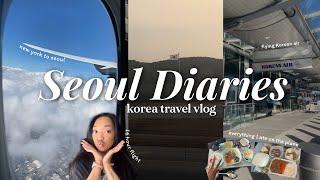 Traveling to KOREA  flying from JFK to ICN, Korean Air Lounge, 16hr flight + first night in SEOUL