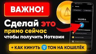 NOTCOIN — как получить монеты?  | Как пополнить TON на кошелёк | Новости листинга ноткоин