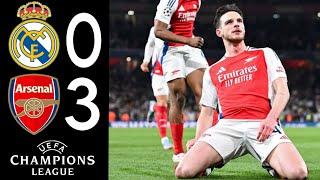 Declan Rice Goal  Real Madrid vs Arsenal 0-3 | Highlights & Goals | Champions League 2025