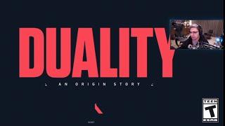 Shroud Reacts to Valorant New Trailer (Duality - An Origin Story)