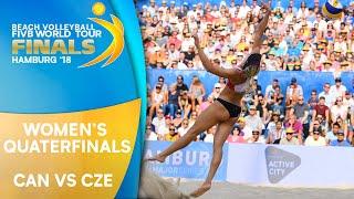 Women's Quarter Final: CAN vs. CZE | Beach Volleyball World Tour Finals Hamburg 2018