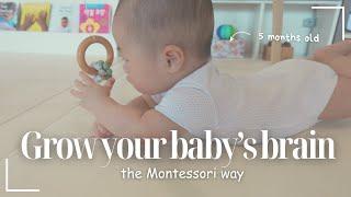 Montessori activities for babies 3-6 month olds | How to play with babies at home