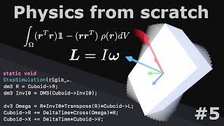 Deriving 3D Rigid Body Physics and implementing it in C/C++ (with intuitions)